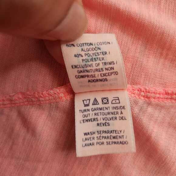 Pink by Victoria's Secret Women's Coral Sleepwear Comfort Pajama Tee Size XS - Picture 12 of 14